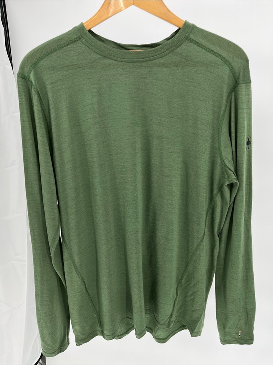 Smartwool Other - Smartwool Merino Wool Long Sleeve Base Layer Shirt Men’s L Green Hiking Outdoor